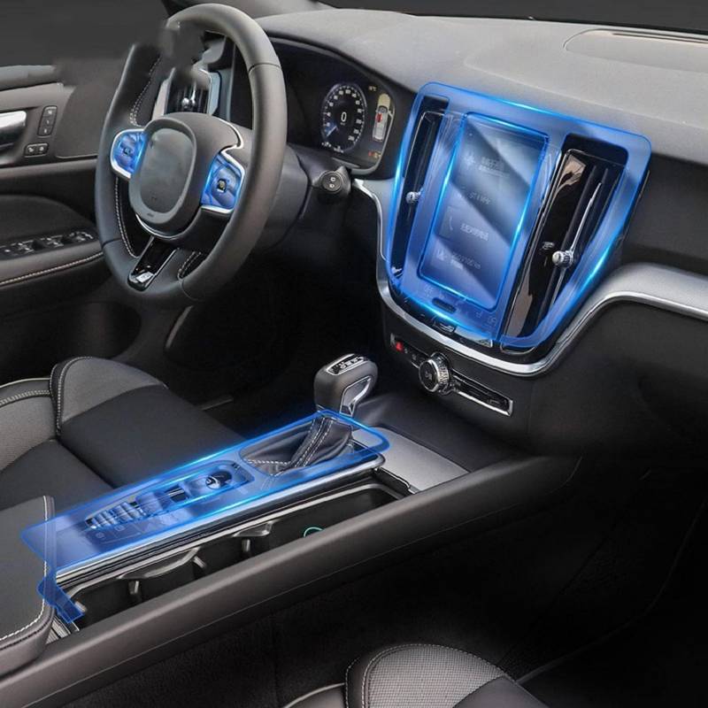 SPISLXTP Auto-Innen-Mittelkonsole TPU-Schutzfolie, für Volvo XC60 2018–2021 von SPISLXTP