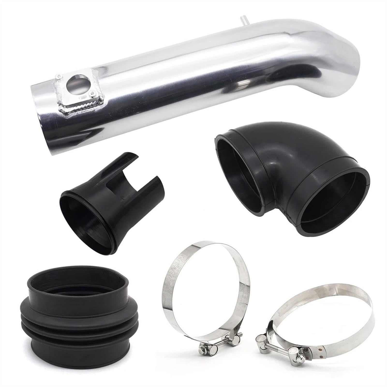 Auto 4 Zoll Kaltlufteinlass-Kit Mit Hitzeschild Für 09–14 Für Chevy Für Avalanche Für Silverado Für Suburban Für Tahoe 4,8 5,3 6,0 Lufteinlass Auto Ansaugschlauch von SPLACK