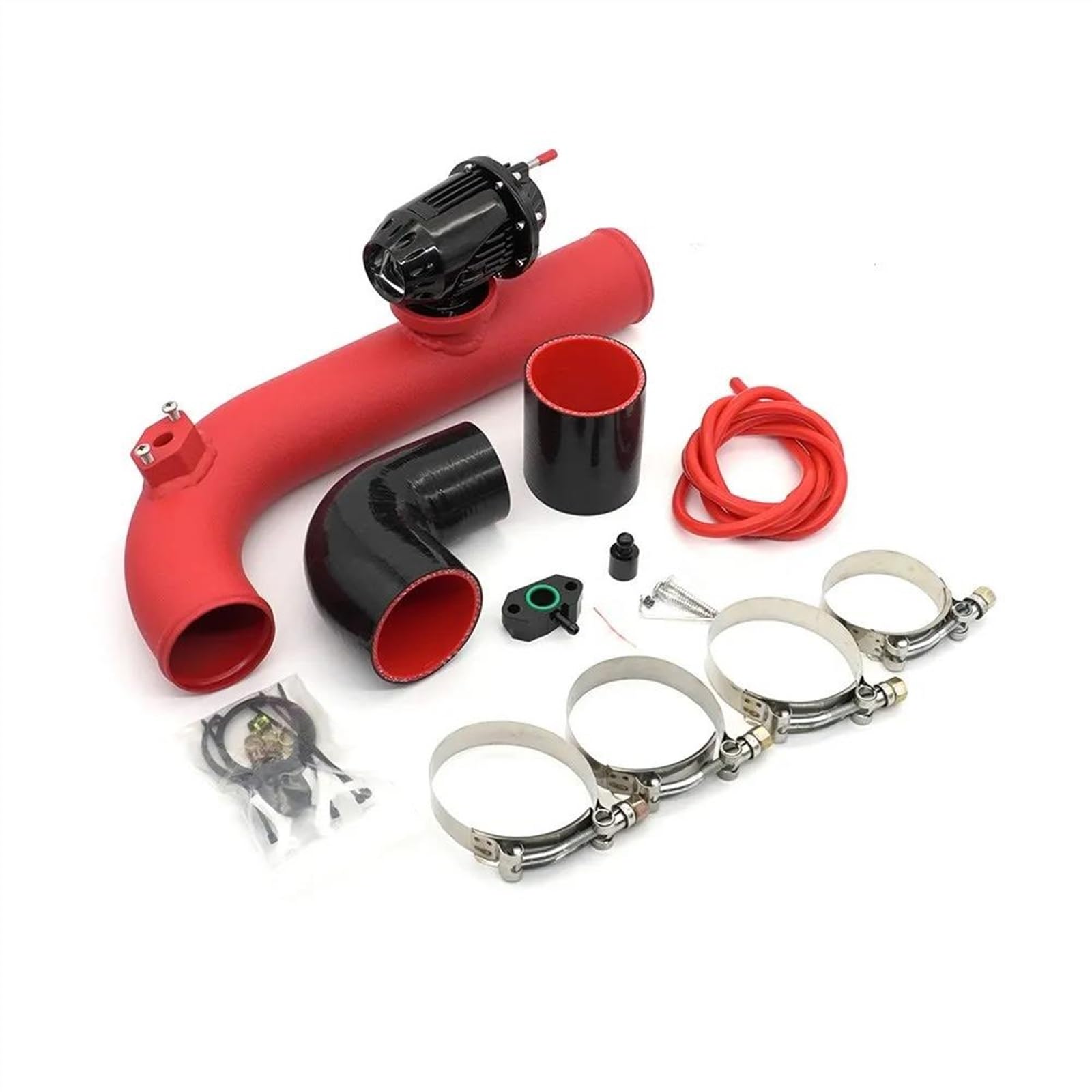 Für Seat Für Alhambra Für Ateca Für Ibiza Für Leon Für Toledo 1.2 1.4 TSI EA211 Turbo Charge Air Intake Pipe Mit Blow Off Dump Valve BOV Kit Lufteinlass Auto Ansaugschlauch(RP-B041-02) von SPLACK