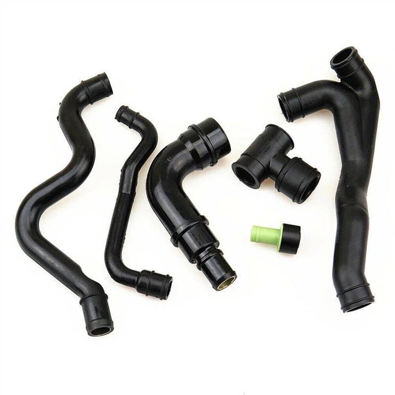 Motor Kurbelgehäuse Entlüftungsschlauch Kit Gummi Auto Zubehör Für Jetta Für MK4 1999 2000 2001 2002 2003 2004 2005 8 Teile/satz Schwarz Lufteinlass Auto Ansaugschlauch von SPLACK