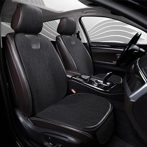 SPLIUMG Auto Leder Sitzschoner Set für Citroen C5 Aircross 2019-2023, 5-Sitze Wasserdicht Anti-Rutsch Comfort Autositz Sitzschoner, Kompatibel für Airbag, Auto Innere Schutz Zubehör,A/Black von SPLIUMG