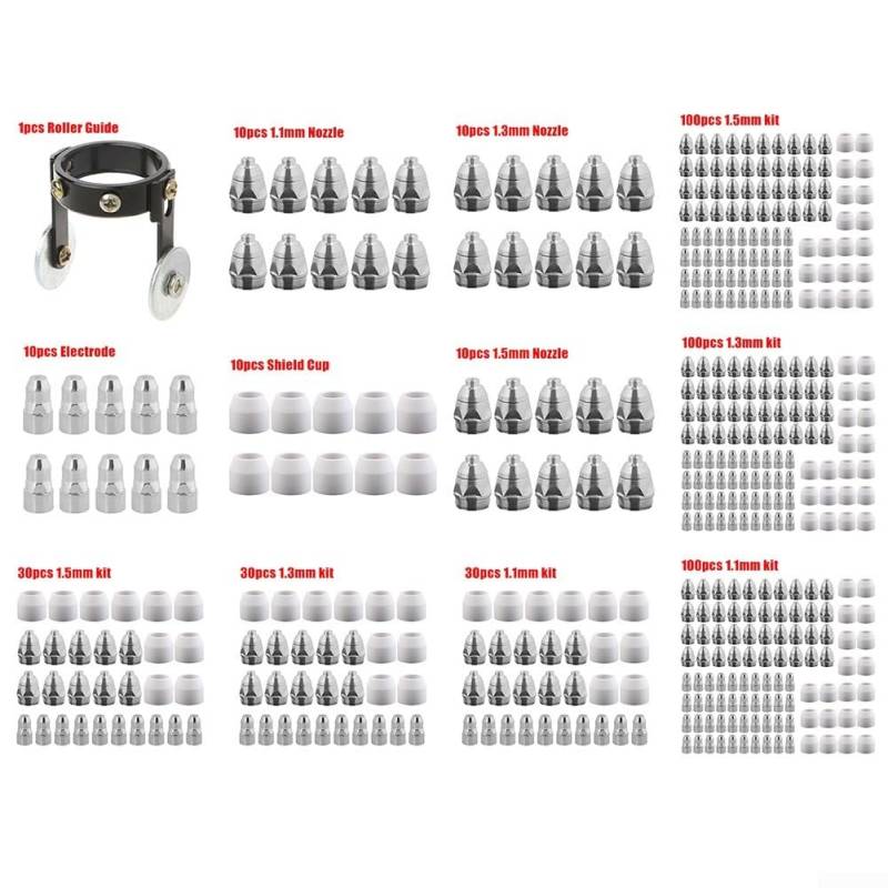 Erzielen Sie optimale Zündleistung mit Elektrodenspitzen-Becher-Verbrauchsmaterialien für Amico Power APC70HF 70 Amp Plasmaschneider (30 Stück 1,5 mm Kit) von SPORTARC