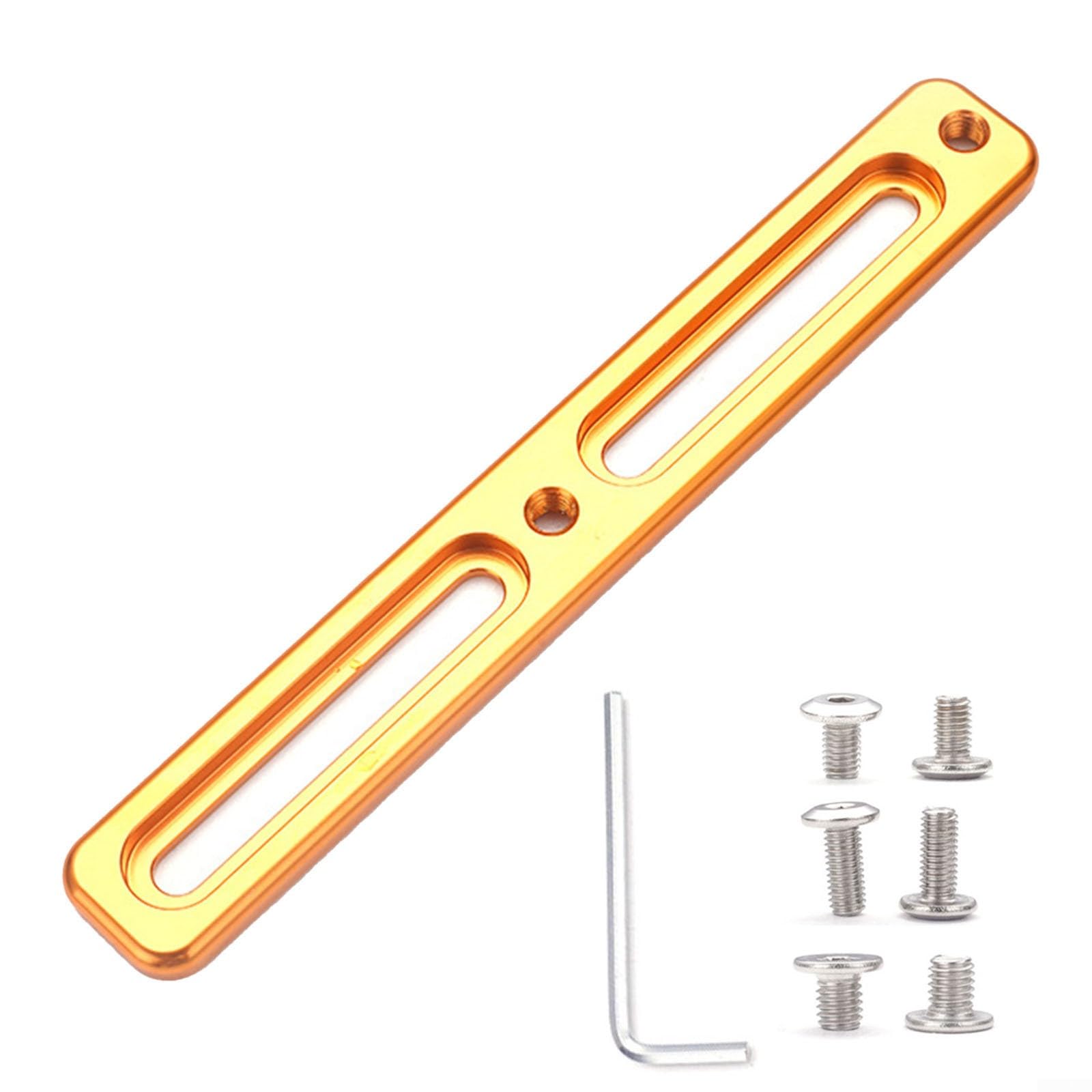 Fahrrad Flaschenhalter Adapter, Fahrrad Flaschenhalter Loch Position Einsteller mit Aluminiumlegierung, Wasserflasche Käfig Loch Position Einsteller, Golden von SPORTARC