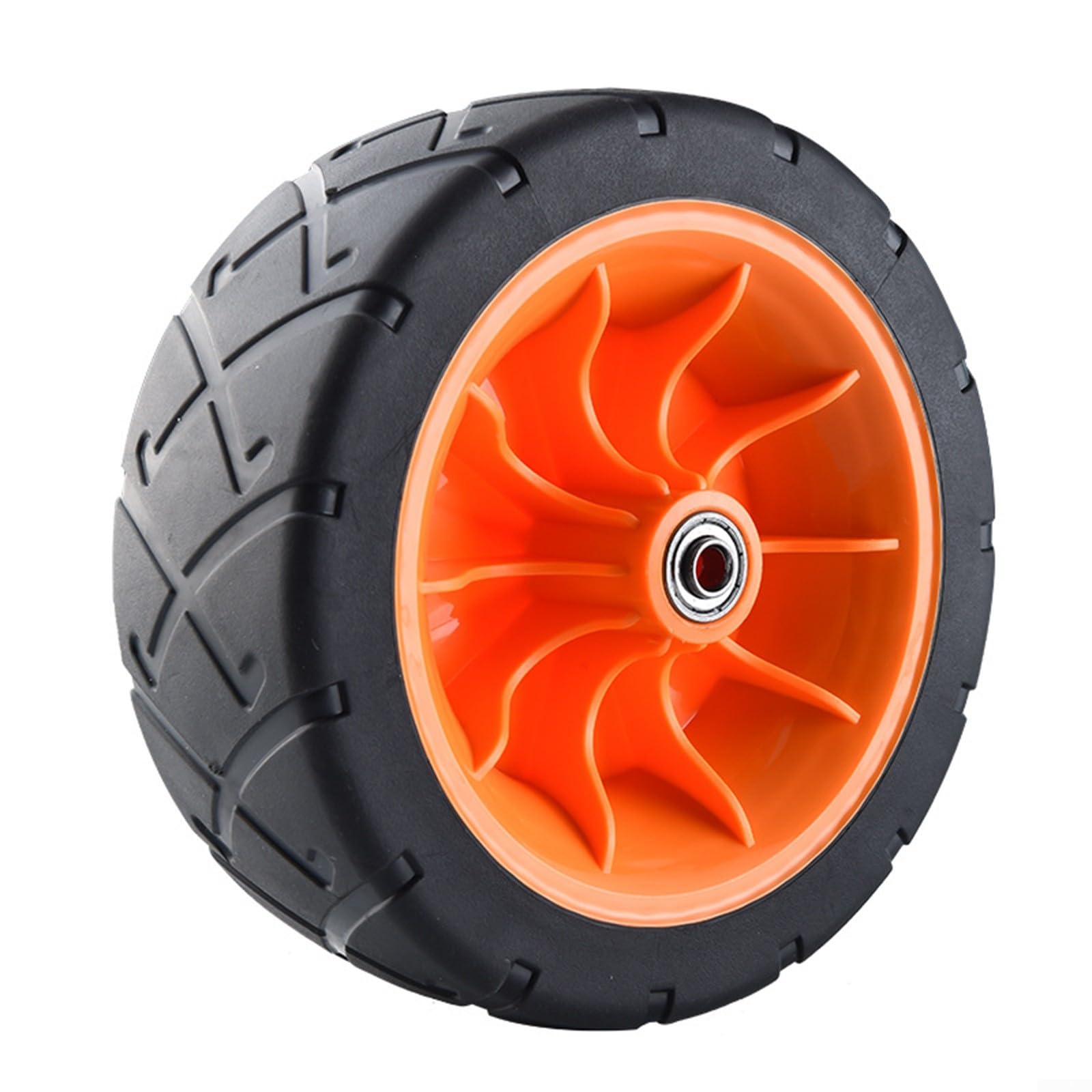 Kompatible 20,3 cm (8 Zoll) PU-Räder, passend für die meisten klappbaren Gartenwagen und Wagen (orange) von SPORTARC