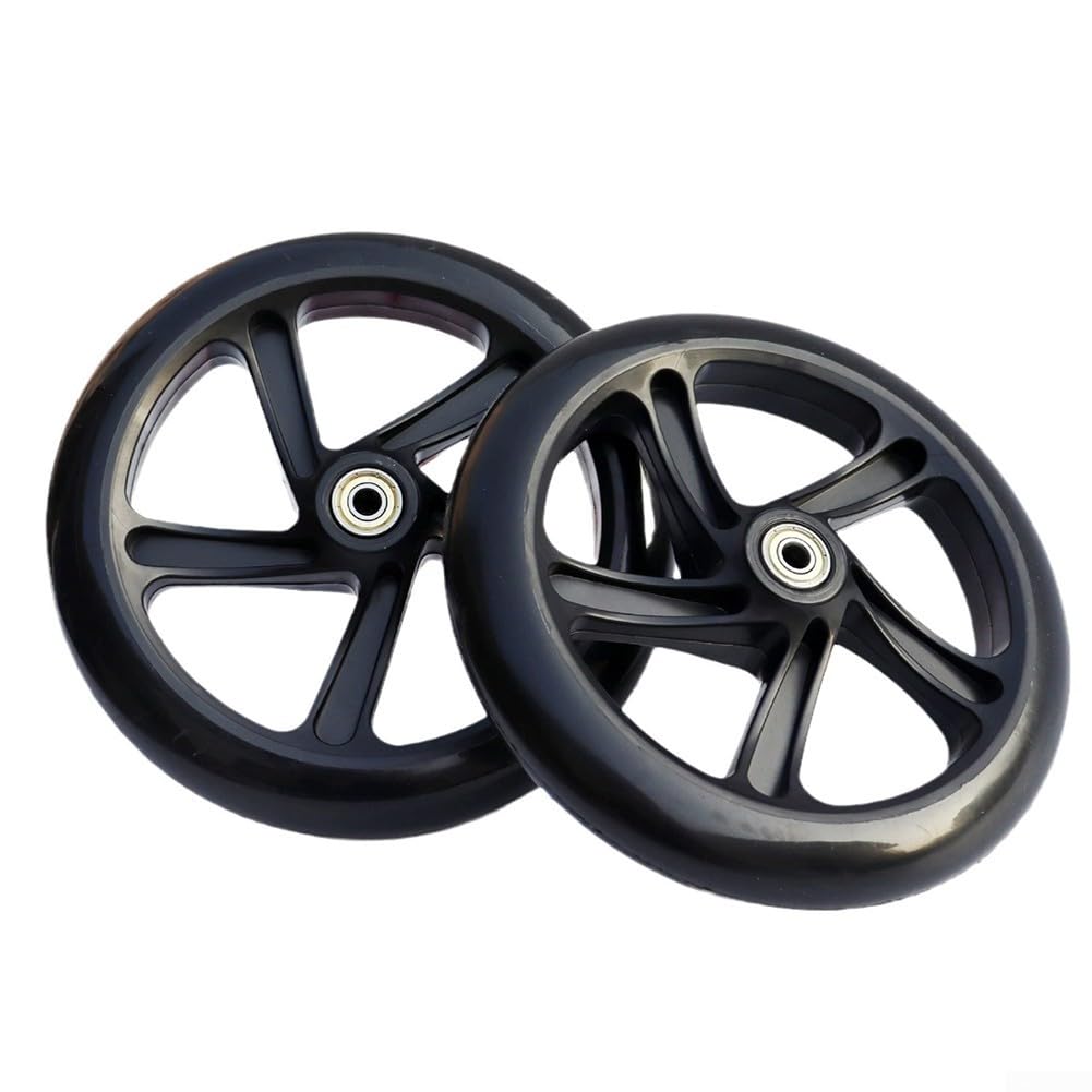 Leise und elastische Rollschuh-Rad, Polyurethan-Material, für Einkaufswagen (180 mm x 30 mm lichtdurchlässig) von SPORTARC