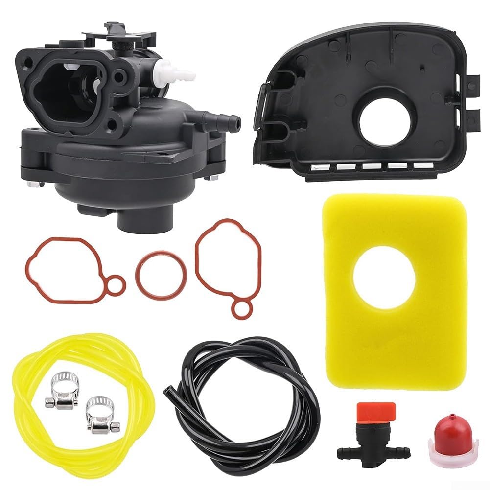 Vergaser-Kits, kompatibel mit 595656 591979 591160 Motoren für Rasenmäher mit Luftfilter und Abdeckung von SPORTARC