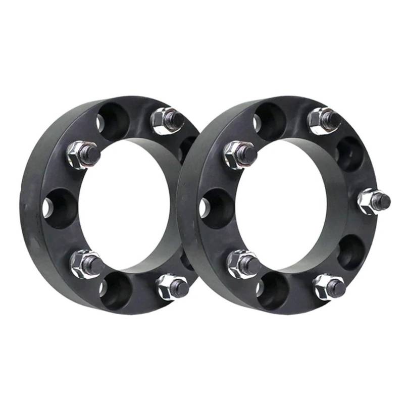 Auto Distanzscheiben Spurverbreiterung 2 Stücke PCD 5x139,7 CB 108mm Aluminiumlegierung Hubcentric Rad Spacer Adapter Für Suzuki Für Jimny Für Sierra(2PCS Black 50mm) von SPUFKGE