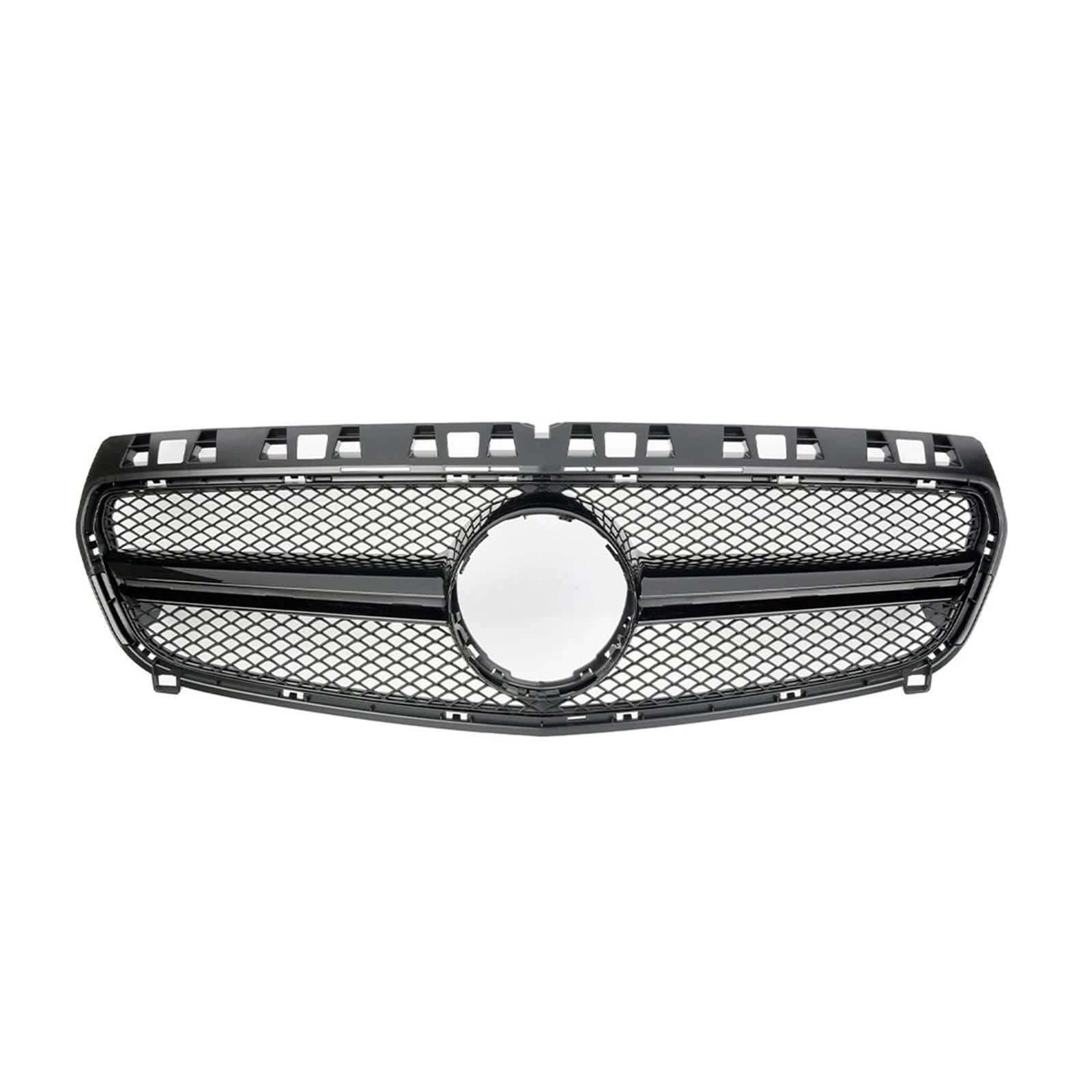 Auto Frontgrill Frontstoßstangengrill Für Benz A-Klasse W176 2013 2014 2015 A180 A200 A250 A45 Für AMG Chrom Black Diamonds Style Grille Schwarz Für GTR Front Kühlergrille(A-Black) von SPUFKGE