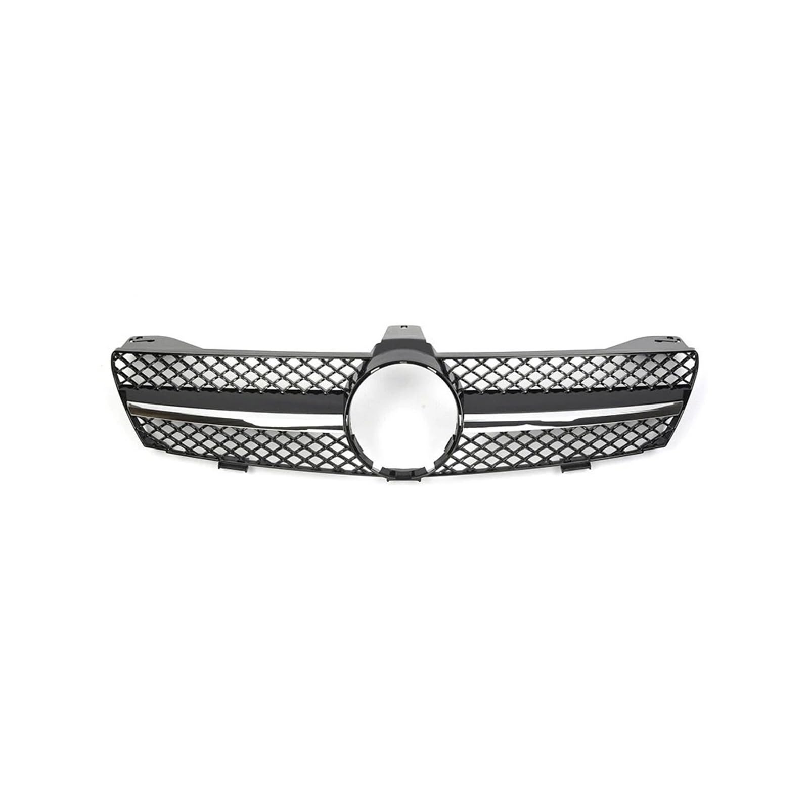 Auto Frontgrill Für Benz Für CLS-Klasse W219 2005-2008 CLS350 CLS550 CLS63 Für AMG Diamant Stil Stoßstange Grille Glänzend Schwarz Für GTR Stil Grille Front Kühlergrille(A-Chrome Black) von SPUFKGE