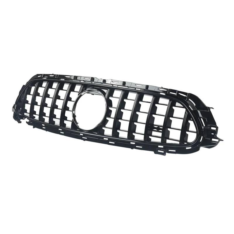 Auto Frontgrill Für Benz W213 E200 E300 E400 E53 Für AMG 2020 Für E-Klasse ABS Glanz Schwarz GT Für GTR Front Einlass Grille Stoßstange Grill Mesh Front Kühlergrille von SPUFKGE