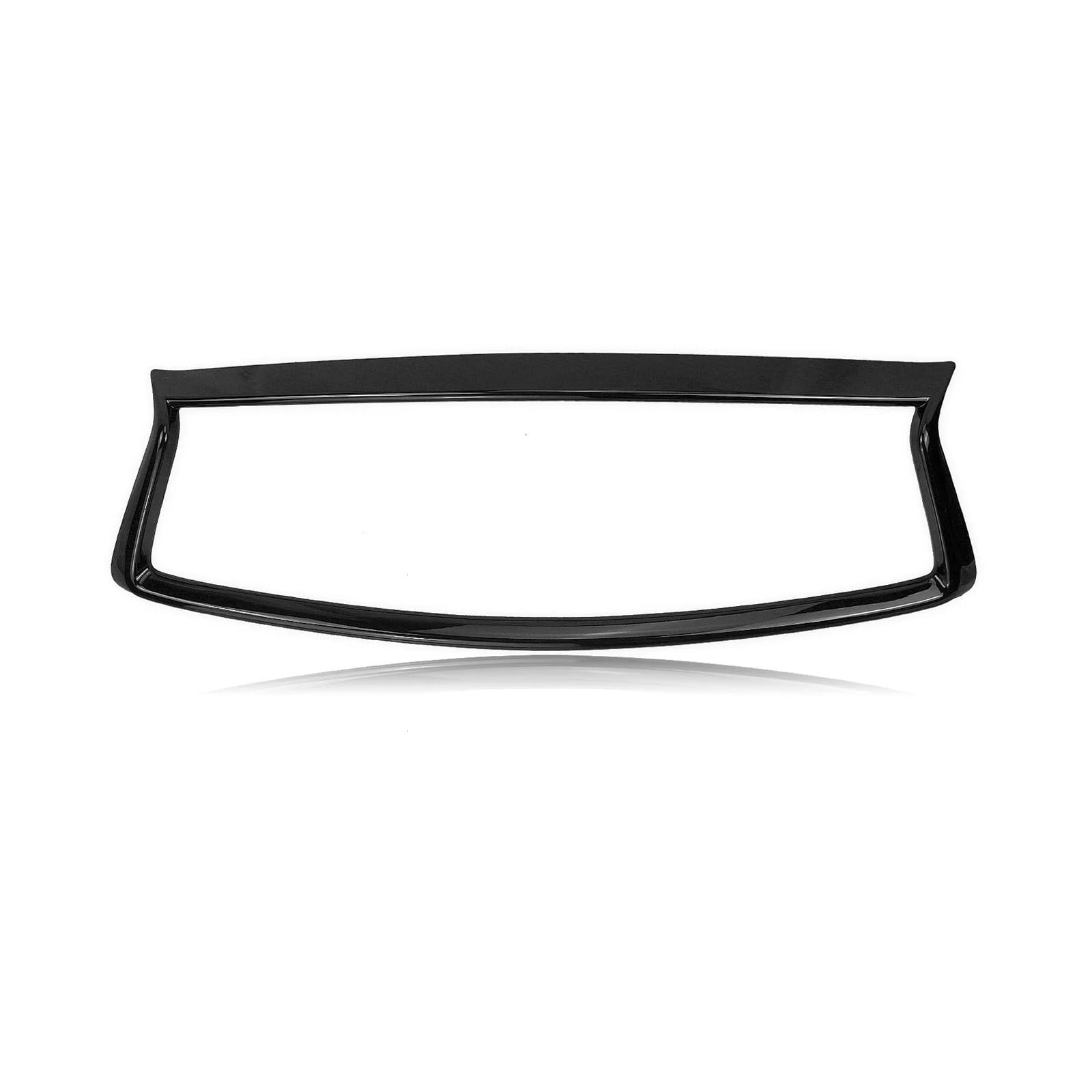 Auto Frontgrill Für Infiniti Q50 Q50S 2014-2017 Front Overlay Grille Grill Trim Abdeckung Glanz Schwarz Add On Oberen Stoßstange Haube Mesh Rahmen Lünette Streifen Front Kühlergrille(Glossy Black) von SPUFKGE