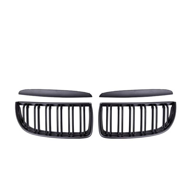 Auto Frontgrill Kühlergitter 1 Paar Frontgrill Mit Niere, Doppellinien-Lamellen Für 3er E90 E91 320i 323i 328i 335i 2005 2006 2007 2008 Kühlergrill(Matt-schwarz) von SPUFKGE