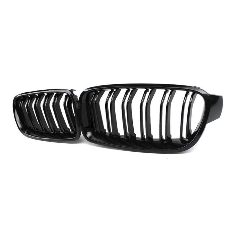 Auto Frontgrill Kühlergitter Auto Doppel Lamellen Front Niere Grill Für 3 Serie F30 F31 F35 2012 2013 2014 2015 2016 2017 2018 Carbon Faser Glanz Schwarz(Gloss Black) von SPUFKGE