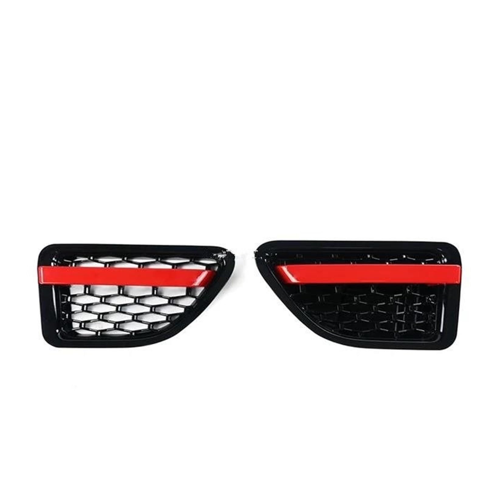 Auto Frontgrill Kühlergitter Auto-Frontgrill-Grill-Netz-Auto-Kühler Für Land Für Rover Für Range Für Rover Für Sport 2005-2006 2007 2008 2009 L320 ABS(Black red Vents) von SPUFKGE