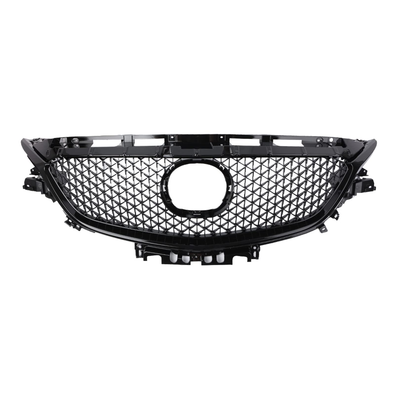 Auto Frontgrill Kühlergitter Auto Frontstoßstangengrill Oberer Maschengrill Für Mazda 6 GJ GL Für Atenza Für Touring 2017 2018 Schwarzer ABS-Frontgrill von SPUFKGE