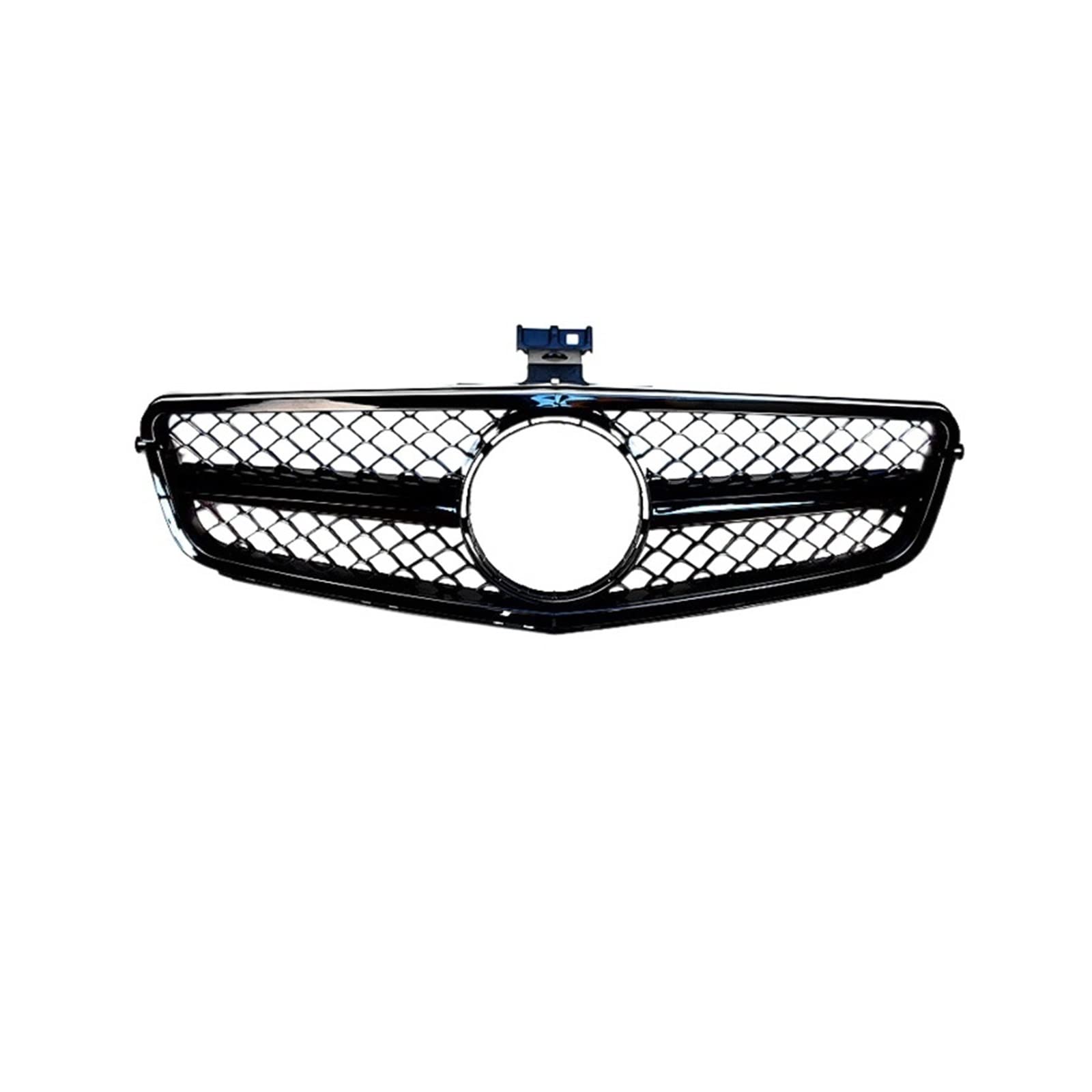 Auto Frontgrill Kühlergitter Auto Racing Front Upper Grille Für Benz C Klasse W204 Grille C180 C200 C300 C350 200 C63 Stil(All Bright Black) von SPUFKGE