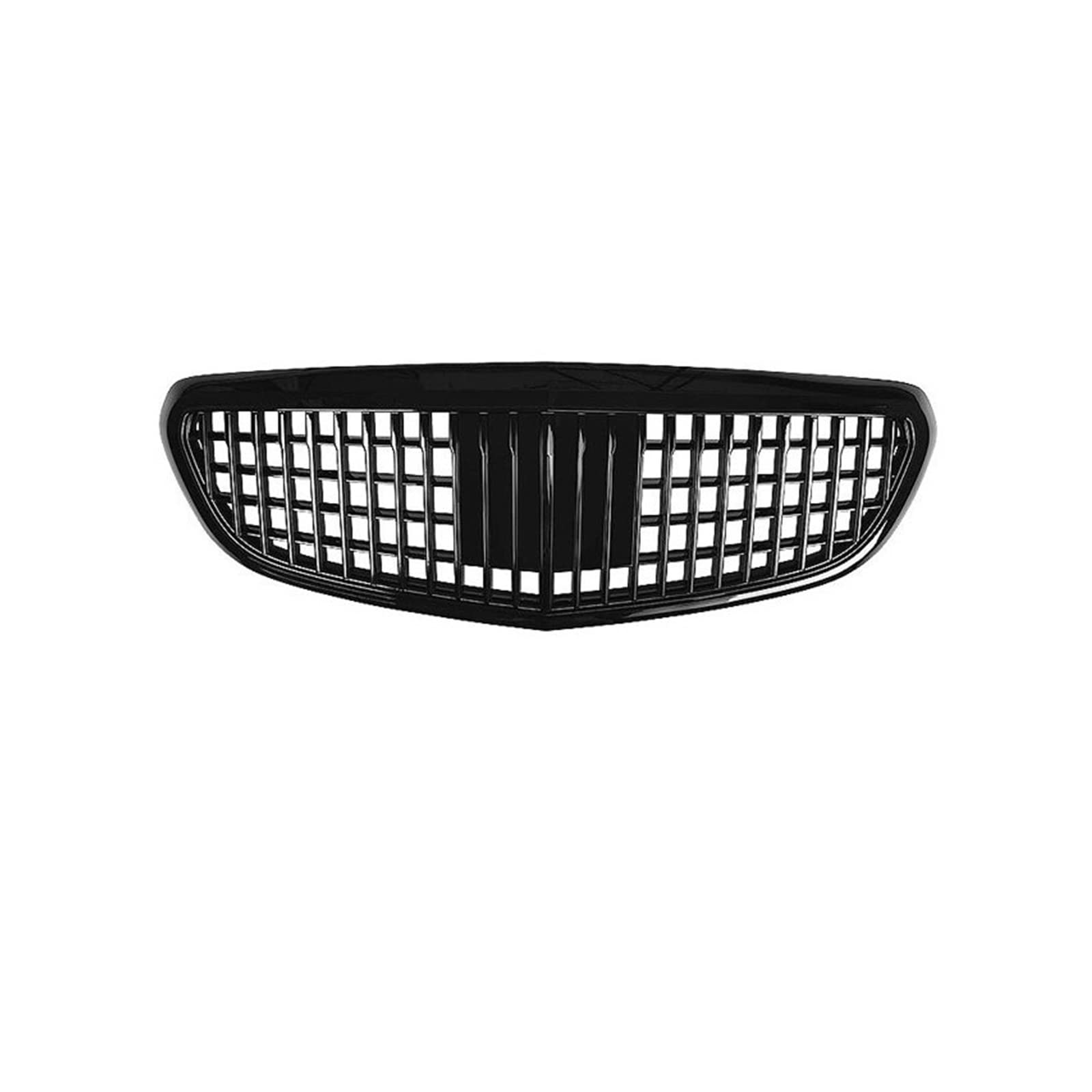 Auto Frontgrill Kühlergitter Autogrill Für Maybach Für Benz C-Klasse W205 C180L C200L C260L 2015 2016 2017 2018 Front-Auto-Kühlergrill Body Kit Chrom Silber(Schwarz) von SPUFKGE