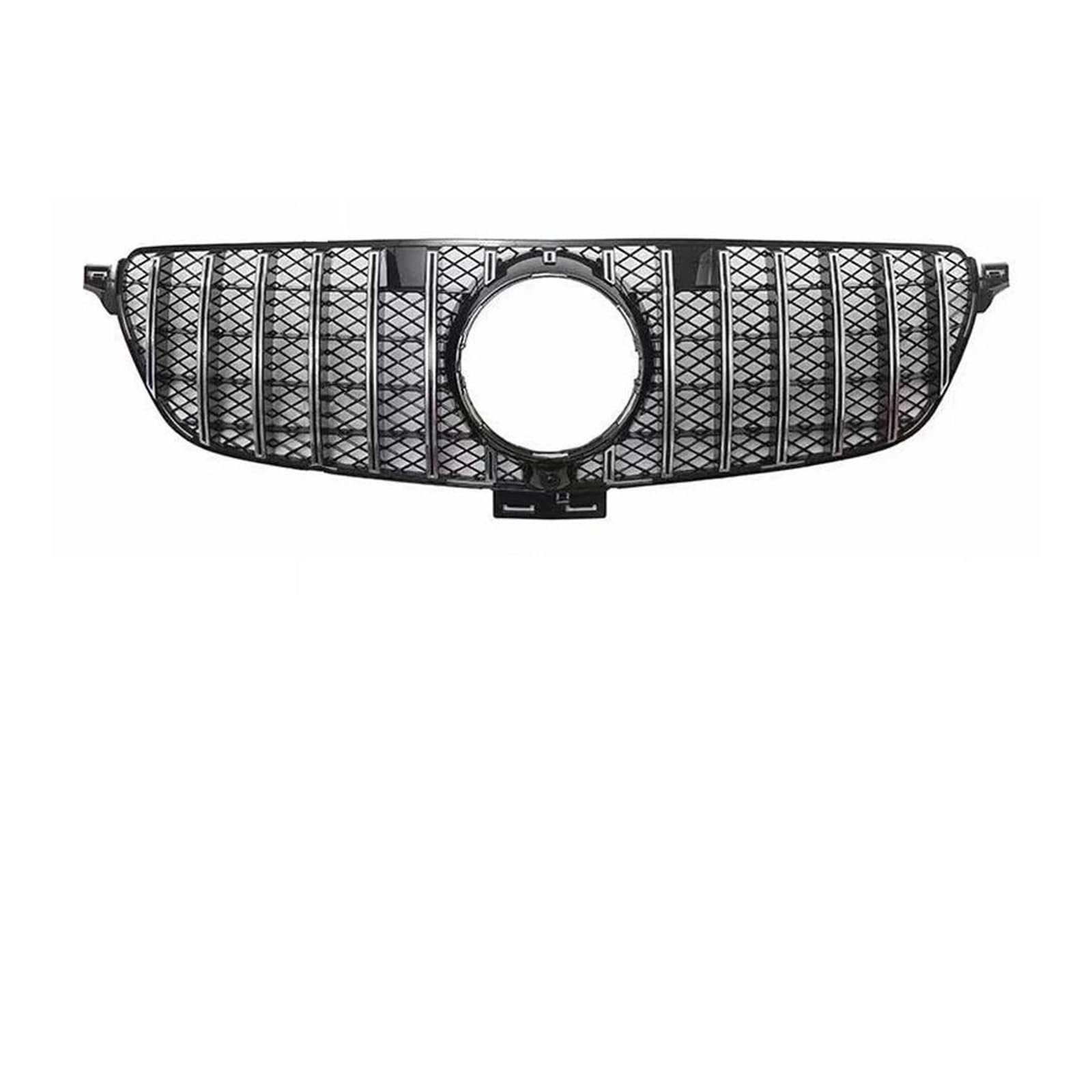 Auto Frontgrill Kühlergitter Body Kit Frontgrill Einlassgrill GT Für GTR Diamond Für W166 Für Benz Für GLE 320 300 400 350 500 2015-2016 2017 2018 2019 Refit(G Silvery B Style) von SPUFKGE