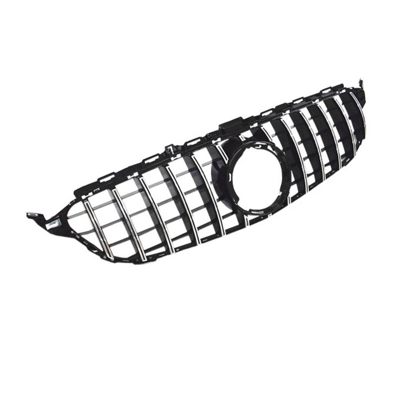 Auto Frontgrill Kühlergitter C-Klasse W205 Diamantgrill GT Kühlergrill Für C200 C300 C450 C250 C180 C220 2015 2016 2017 2018 2019 2020 2021 C63 Kühlergrill(15-18 Black no cam) von SPUFKGE