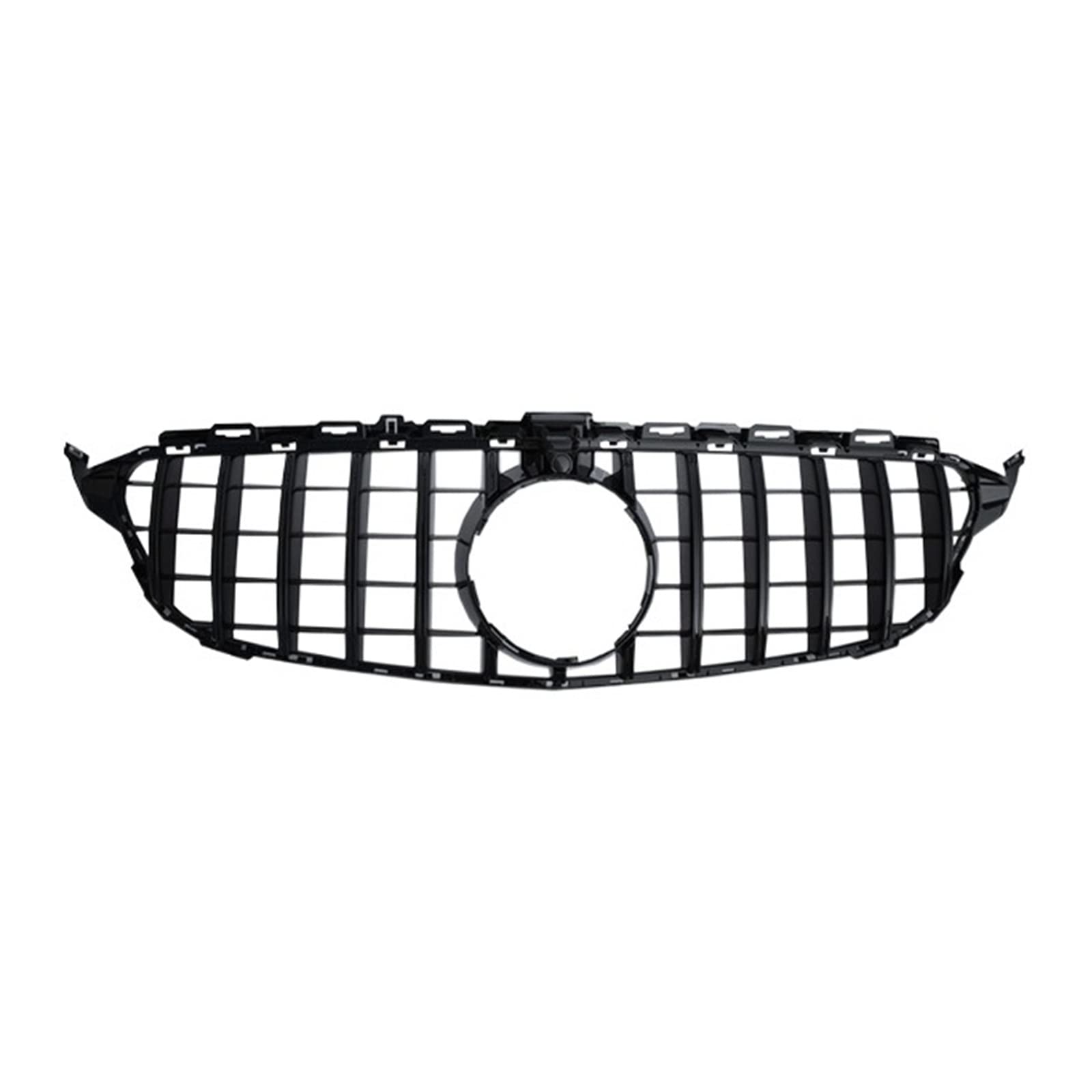 Auto Frontgrill Kühlergitter C-Klasse W205 Diamantgrill GT Kühlergrill Für C200 C300 C450 C250 C180 C220 2015 2016 2017 2018 2019 2020 2021 C63 Kühlergrill(Black with c15-18) von SPUFKGE