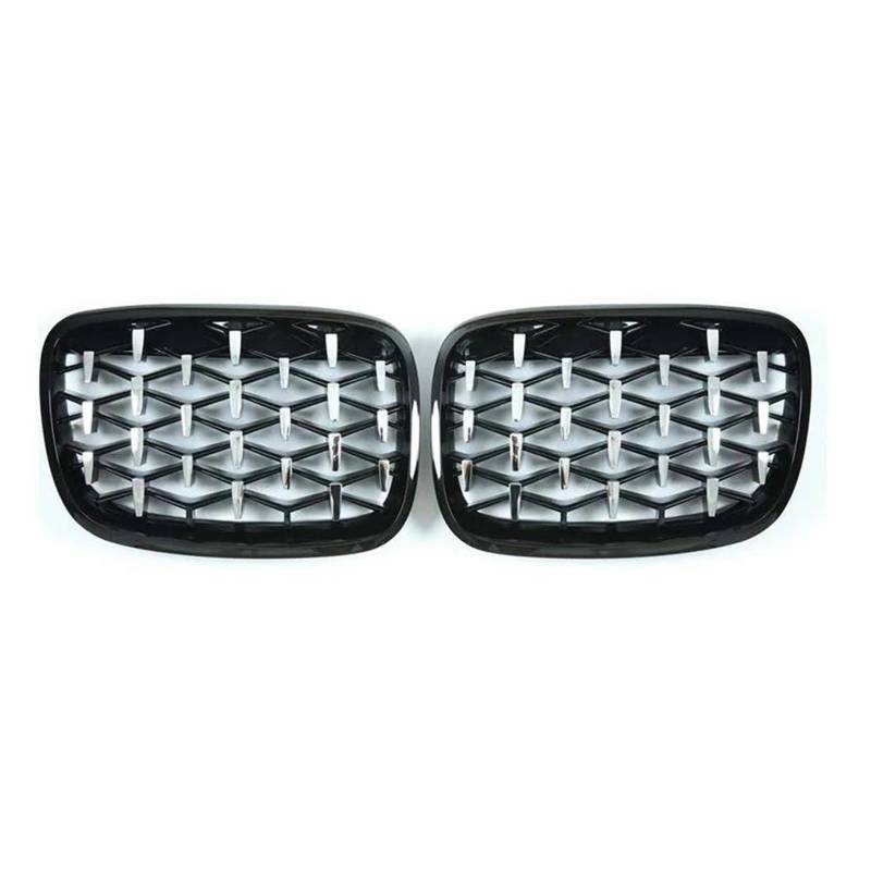 Auto Frontgrill Kühlergitter Diamond Star Style Grill Auto Front Nierengrill Stoßstange Für 2 Serie F45 228i 220i 235i 2013-2014 2015 2016 2017 2018 Auto-Styling(Silver and Black) von SPUFKGE