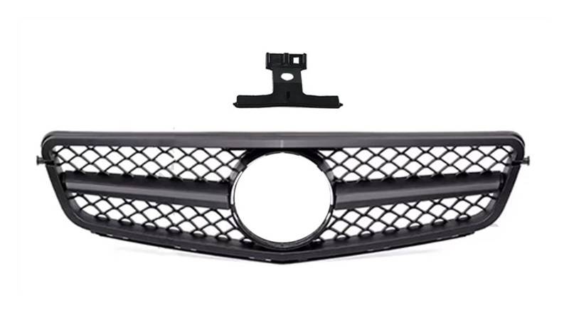 Auto Frontgrill Kühlergitter Ersatz Für Benz W204 C 2007 2008 2009 2010 2011 2012 2013 2014 Frontgrill Einlassgitter Renngrill C43 Für AMG-Stil(Matt-schwarz) von SPUFKGE