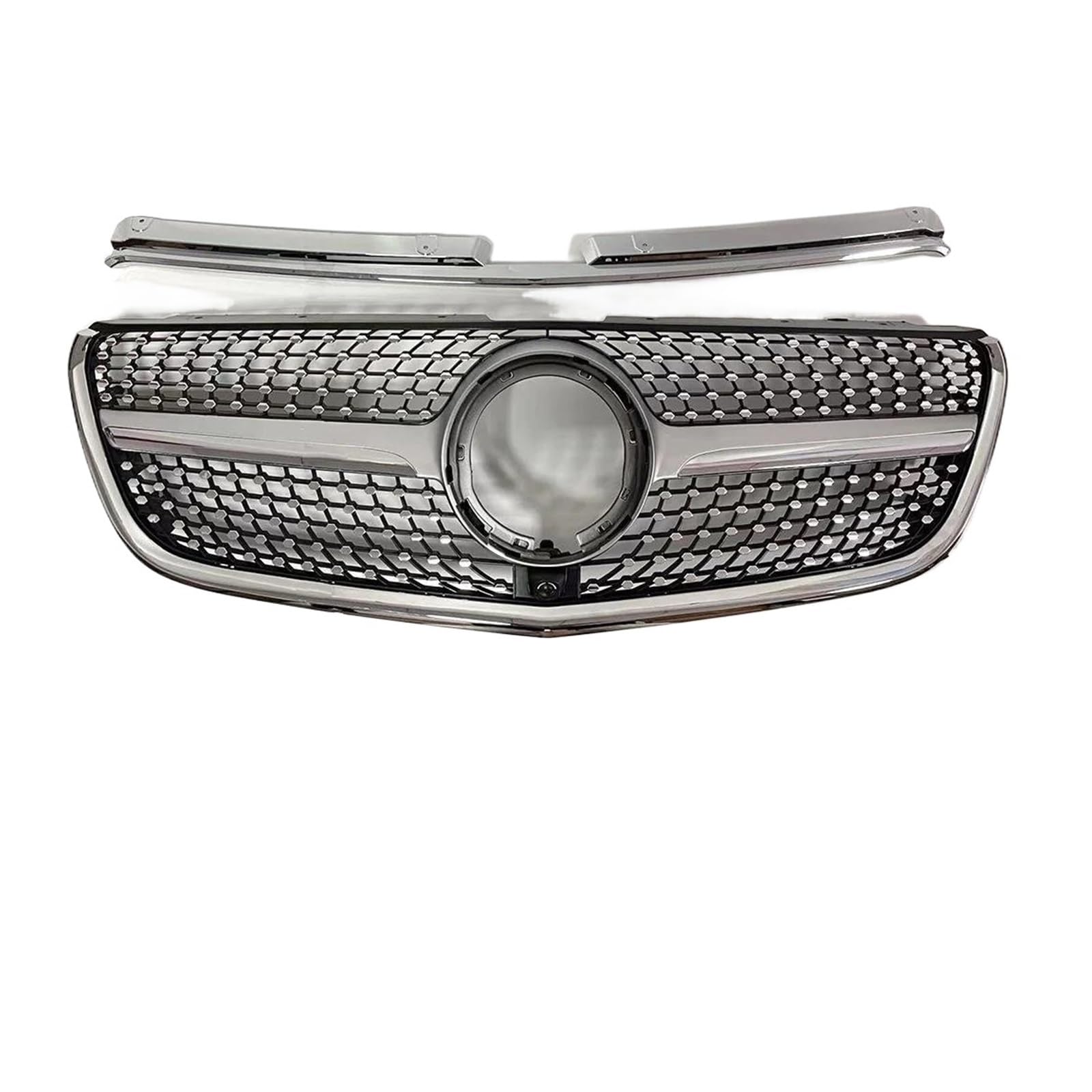 Auto Frontgrill Kühlergitter Front Kühlergrill Einlass Grill Für Benz Für Vito W447 2015 2016 2017 2018 2019 2020 2021 2022-2023 Zubehör Mitte Mesh Grid(2020-2023 D Silvery) von SPUFKGE