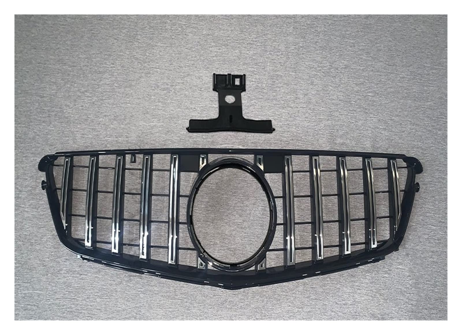 Auto Frontgrill Kühlergitter Fronteinlassgitter Stoßstangengrill Für Benz W204 C204 S204 C43 C 2007-2009 2010 2011 2012 2013 2014 Für AMG Für GT Für R Diamond Style Grid Tuning(GT Silvery) von SPUFKGE