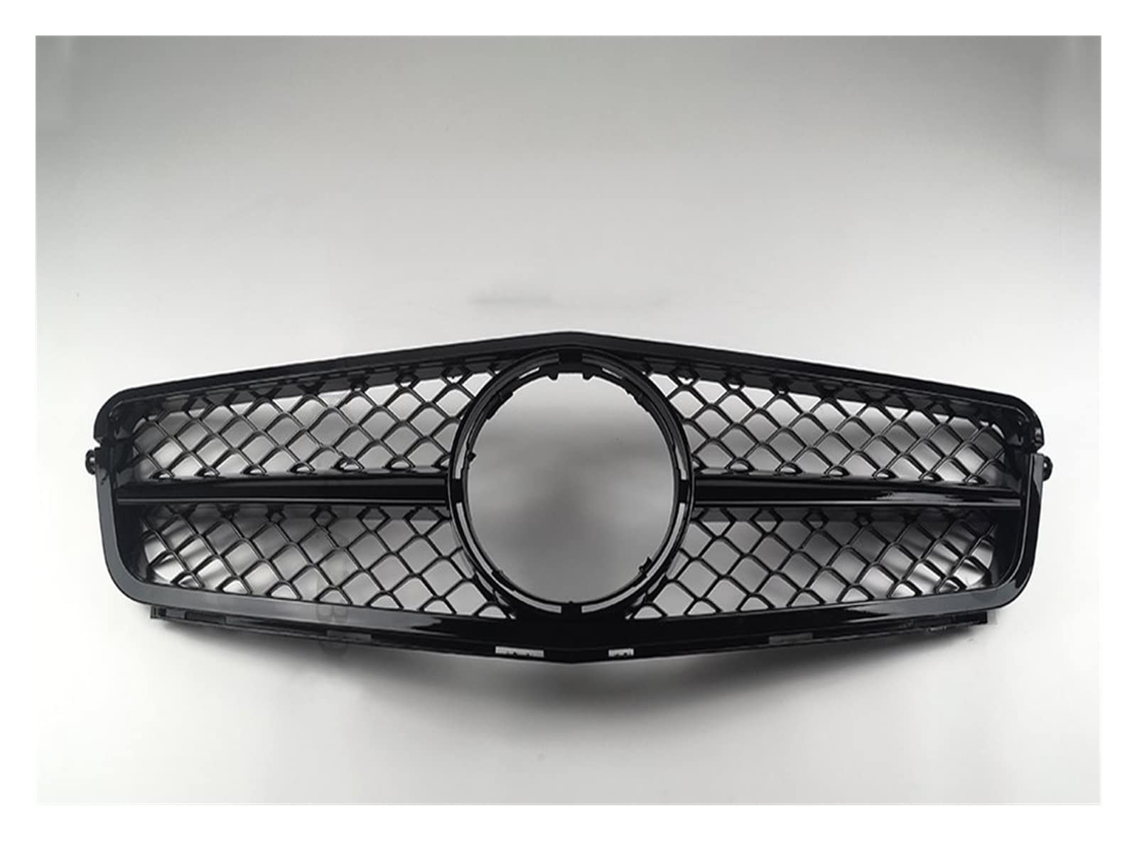 Auto Frontgrill Kühlergitter Fronteinlassgitter Stoßstangengrill Für Benz W204 C204 S204 C43 C 2007-2009 2010 2011 2012 2013 2014 Für AMG Für GT Für R Diamond Style Grid Tuning(Schwarz) von SPUFKGE