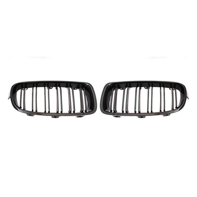 Auto Frontgrill Kühlergitter Frontgrill/Nierengitter Für 3er F30 F31 F35 2012 2013 2014 2015 2016 2017, Auto-Styling, Schwarz Glänzend.(Double Line Black) von SPUFKGE