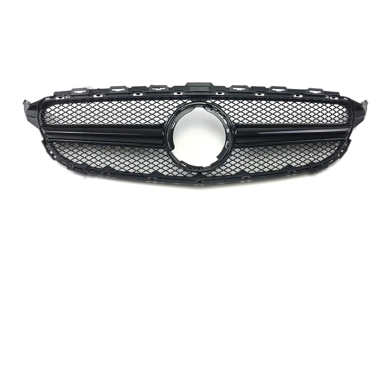 Auto Frontgrill Kühlergitter Frontgrill Für Benz W205 S205 C205 C 2014–2015 2016 2017 2018 2019 2020 2021 C180 C200 C260 C250 C300 Für AMG Haubengitter Für AM-Stil(19-21 Black) von SPUFKGE