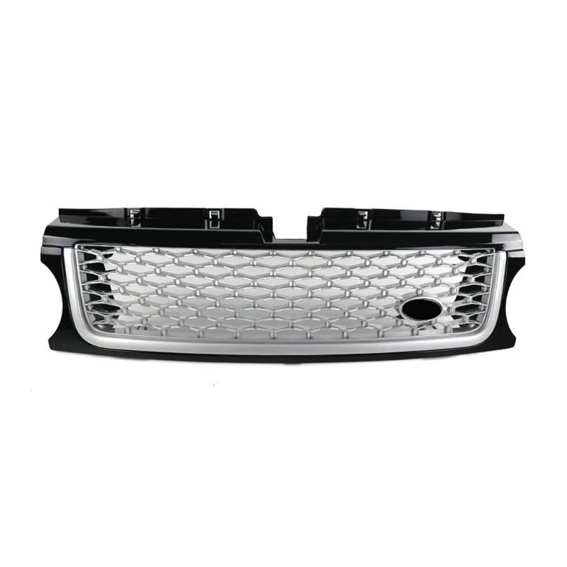 Auto Frontgrill Kühlergitter Frontgrill Für Die Stoßstange Für Land Für Rover Für Range Für Rover Sport L320 2010 2011 2012 2013 ABS-Autogrill-Upgrade Autobiografie-Stil(Silver Black) von SPUFKGE