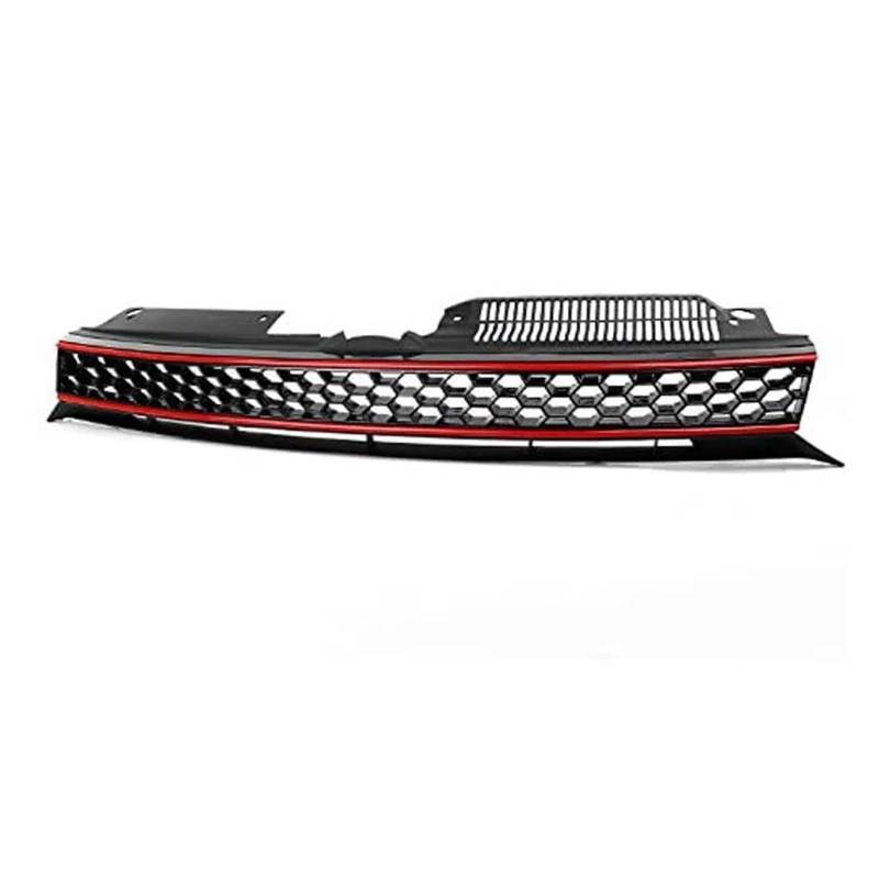 Auto Frontgrill Kühlergitter Frontstoßstangen-Nierengrillgitter Für VW Für Golf VI MK6 Für Jetta Für GTI Für GTD Für Alltrack 2010 2011 2012 Schwarz Glänzend von SPUFKGE