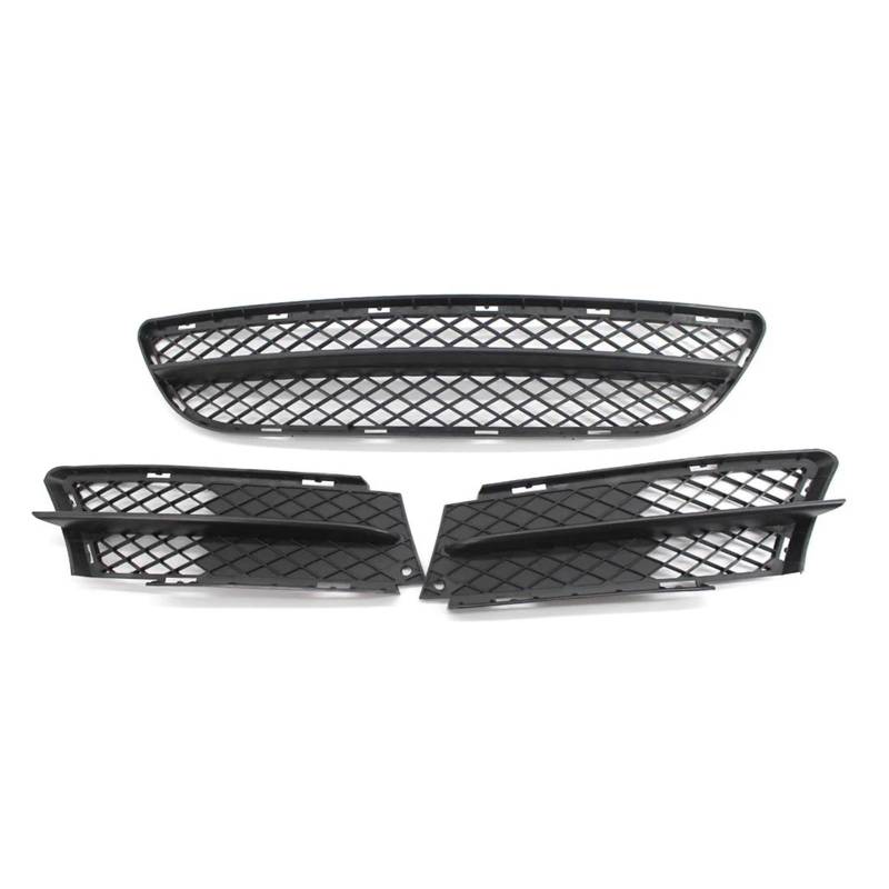 Auto Frontgrill Kühlergitter Für 3er E90 Limousine 2005 2006 2007 2008 Frontstoßstange Unterer Kühlergrill Luftstrom Außengrill Mittelgrill Abdeckung Trim(3pcs Set) von SPUFKGE