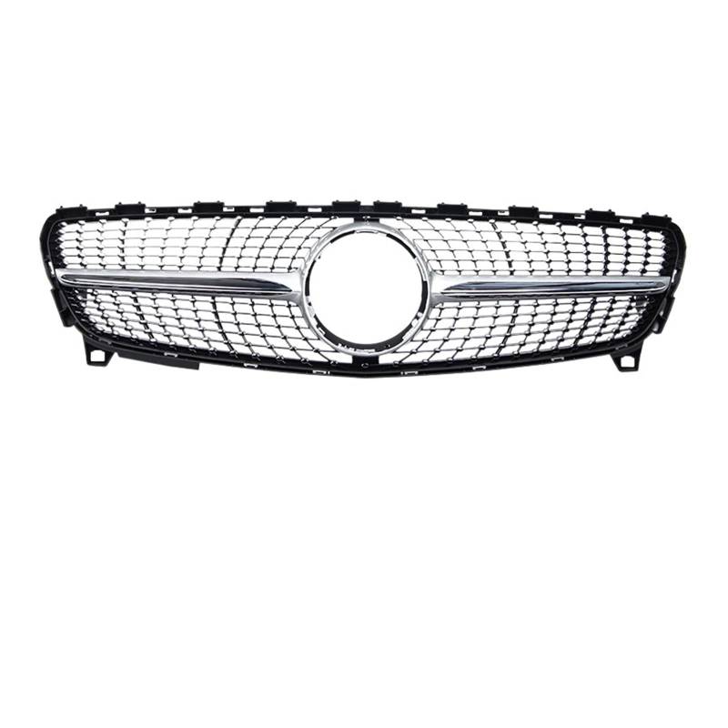 Auto Frontgrill Kühlergitter Für A-Klasse W176 A45 2016 2017 2018 Gt Diamond Für GTR Grill Kühlergrill A45 A180 A200 A260 Kühlergrill Frontgrill(Diamond Silver) von SPUFKGE