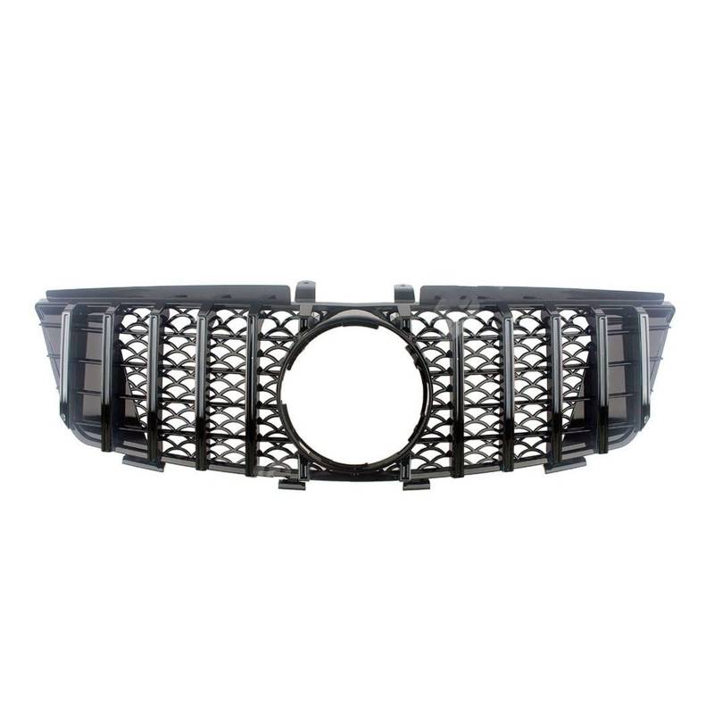 Auto Frontgrill Kühlergitter Für Benz W164 ML Klasse 2006 2007 2008 Für GTR Vorne Racing Billet Stoßstange Grille Obere Abdeckung Schwarz Silber(Schwarz) von SPUFKGE