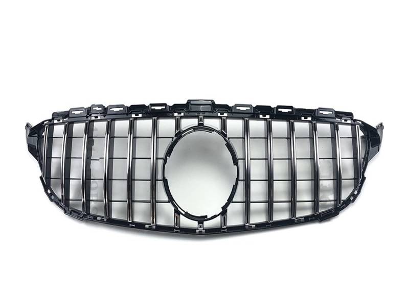 Auto Frontgrill Kühlergitter Für Benz W205 C205 S205 C43 C 2014-2021 C200 C260 C180 C250 C300 Für Coupe Für AMG Tuning GT Diamant Front Stoßstangengrill Frontgrill(14-18 Chrome Silvery-1) von SPUFKGE