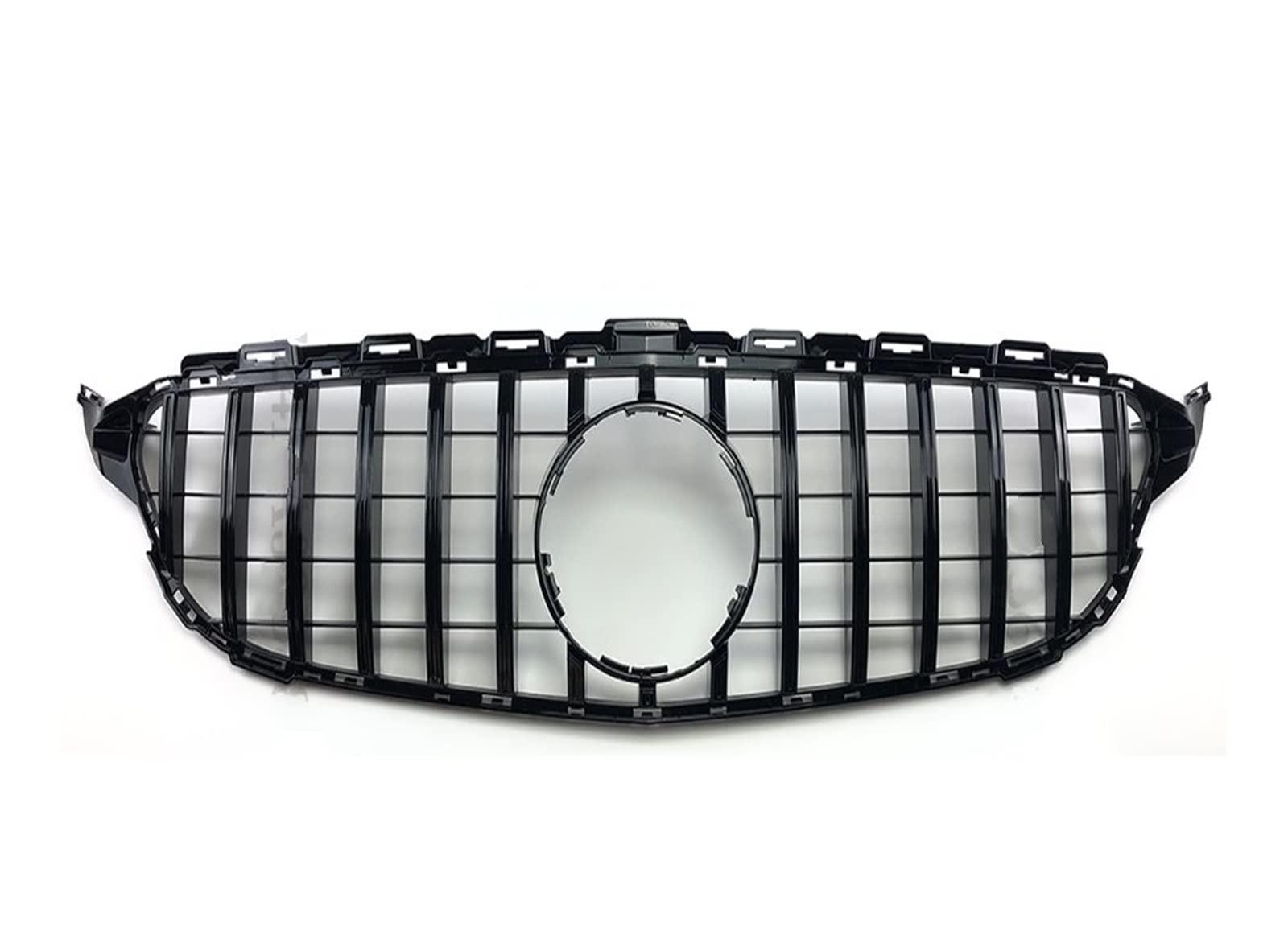 Auto Frontgrill Kühlergitter Für Benz W205 C205 S205 C43 C 2014-2021 C200 C260 C180 C250 C300 Für Coupe Für AMG Tuning GT Diamant Front Stoßstangengrill Frontgrill(14-18 Glossy Black-1) von SPUFKGE