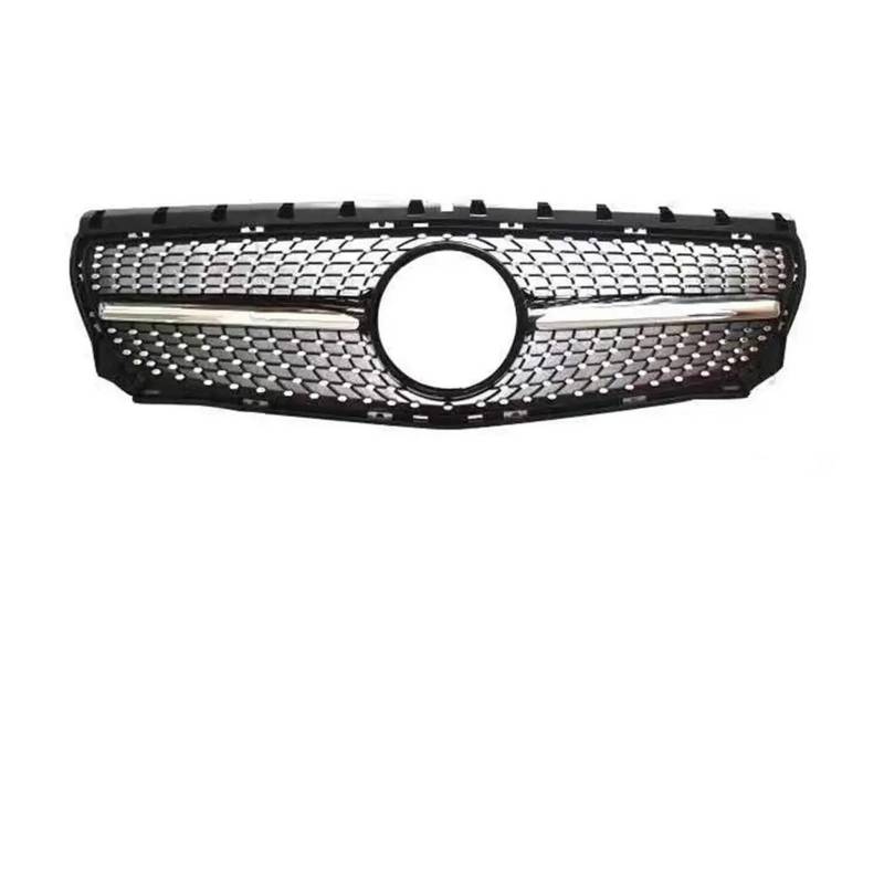 Auto Frontgrill Kühlergitter Für Benz W246 B-Klasse 2012–2013 2014 2015 2016 2017 2018 2019 Außenteil Mittelverkleidung Fronteinlassgitter Rennhaubengrill Refit-Teil(12-14 Diamond Black) von SPUFKGE