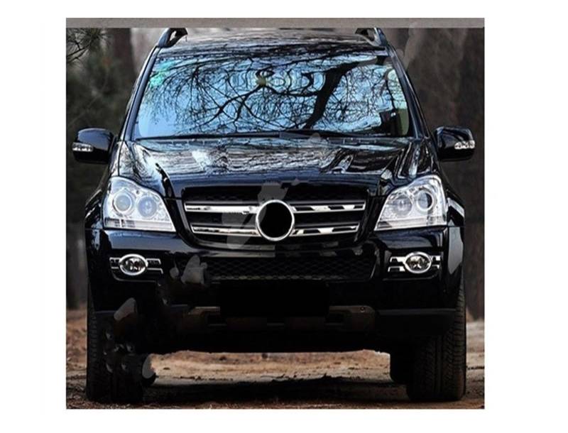 Auto Frontgrill Kühlergitter Für Benz X164 GL-Klasse 2007 2008 2009 2010 2011 2012 Auto Vorderen Stoßfänger Racing Grill Billet Grille Abdeckung(2010-2012 Two Fins-j) von SPUFKGE