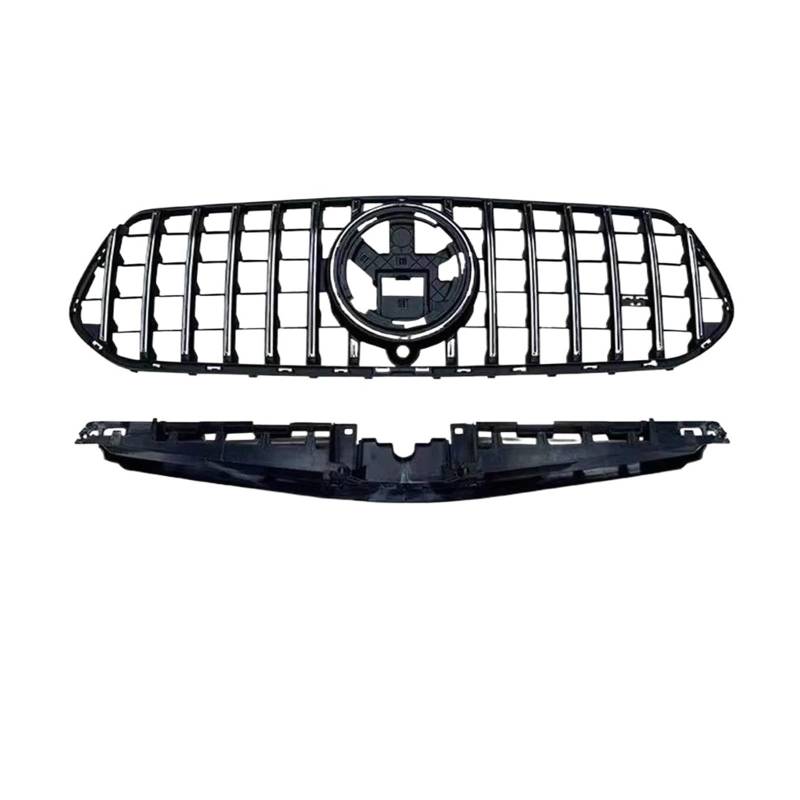 Auto Frontgrill Kühlergitter Für GT Für GTR Kühlergrill Passend Für GLE Klasse W167 2024+ Front Mesh Grille Auto Teile(Silber) von SPUFKGE