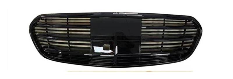 Auto Frontgrill Kühlergitter Für S-Klasse W223 2022-2023 Kühlergrill S450 S400 S500 Frontstoßstangengrill Autoteile(Black with Camera) von SPUFKGE