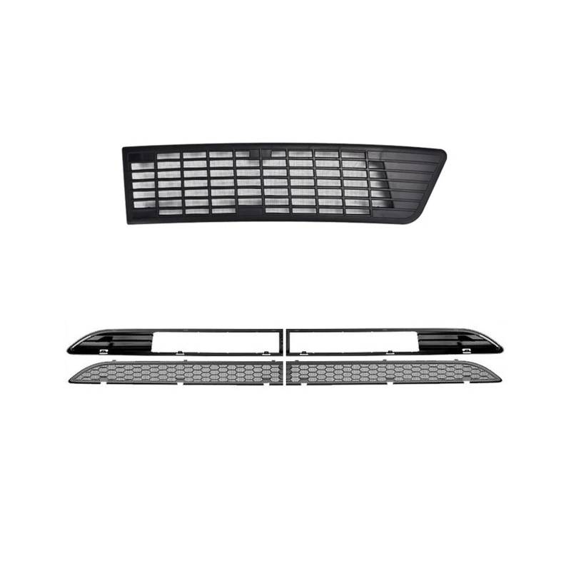 Auto Frontgrill Kühlergitter Für Tesla Für Modell 3 Für Highland 2024 Frontstoßstangengrill Mesh Lufteinlass Vent Abdeckung Grille Guards Protector Net Zubehör(5PCS Set) von SPUFKGE