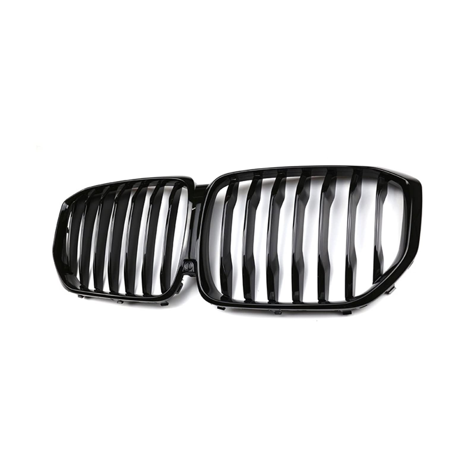 Auto Frontgrill Kühlergitter Für X5 Serie G05 2018 2019 2020 Autozubehör Ersatzteil Auto Vorderen Stoßfänger Nierengrill Doppellamellen Glanz Schwarz Kühlergrill(Single Gloss Black) von SPUFKGE