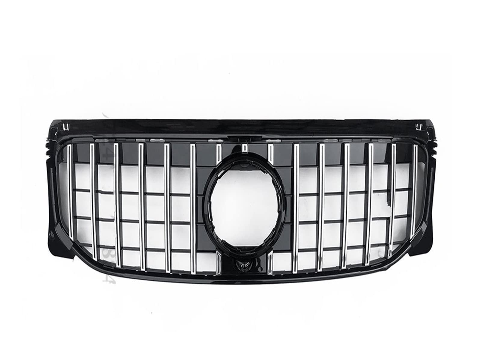 Auto Frontgrill Kühlergitter Haube Mesh Front Stoßstange Grille Für Benz Für GLB X247 W247 2019 2020 2021 2022 220 250 Für AMG Linie Für GT Diamant Stil Tuning Racing Grill(Silvery) von SPUFKGE