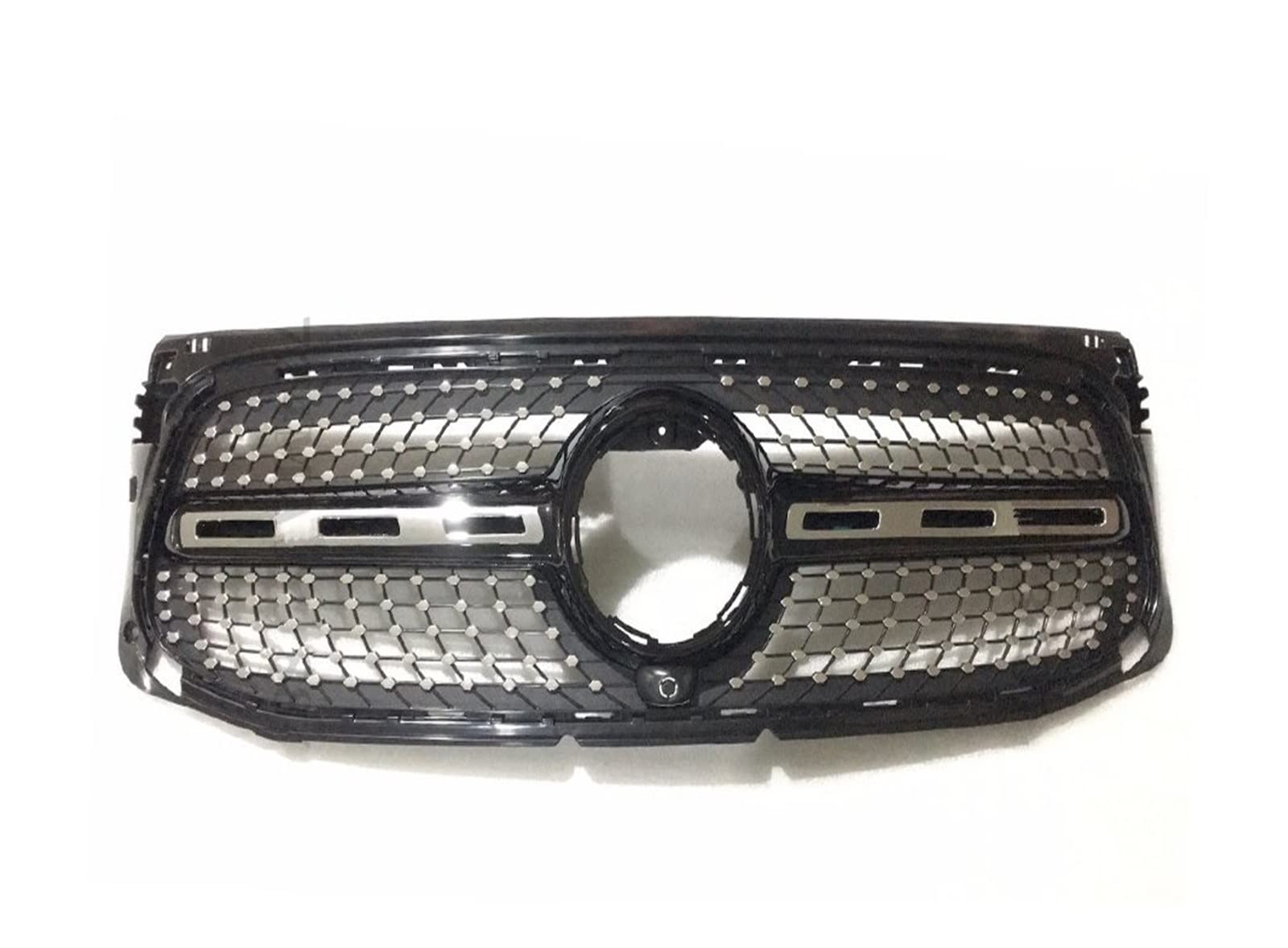 Auto Frontgrill Kühlergitter Haube Mesh Front Stoßstange Grille Für Benz Für GLB X247 W247 2019 2020 2021 2022 220 250 Für AMG Linie Für GT Diamant Stil Tuning Racing Grill(Sport Diamond Black) von SPUFKGE