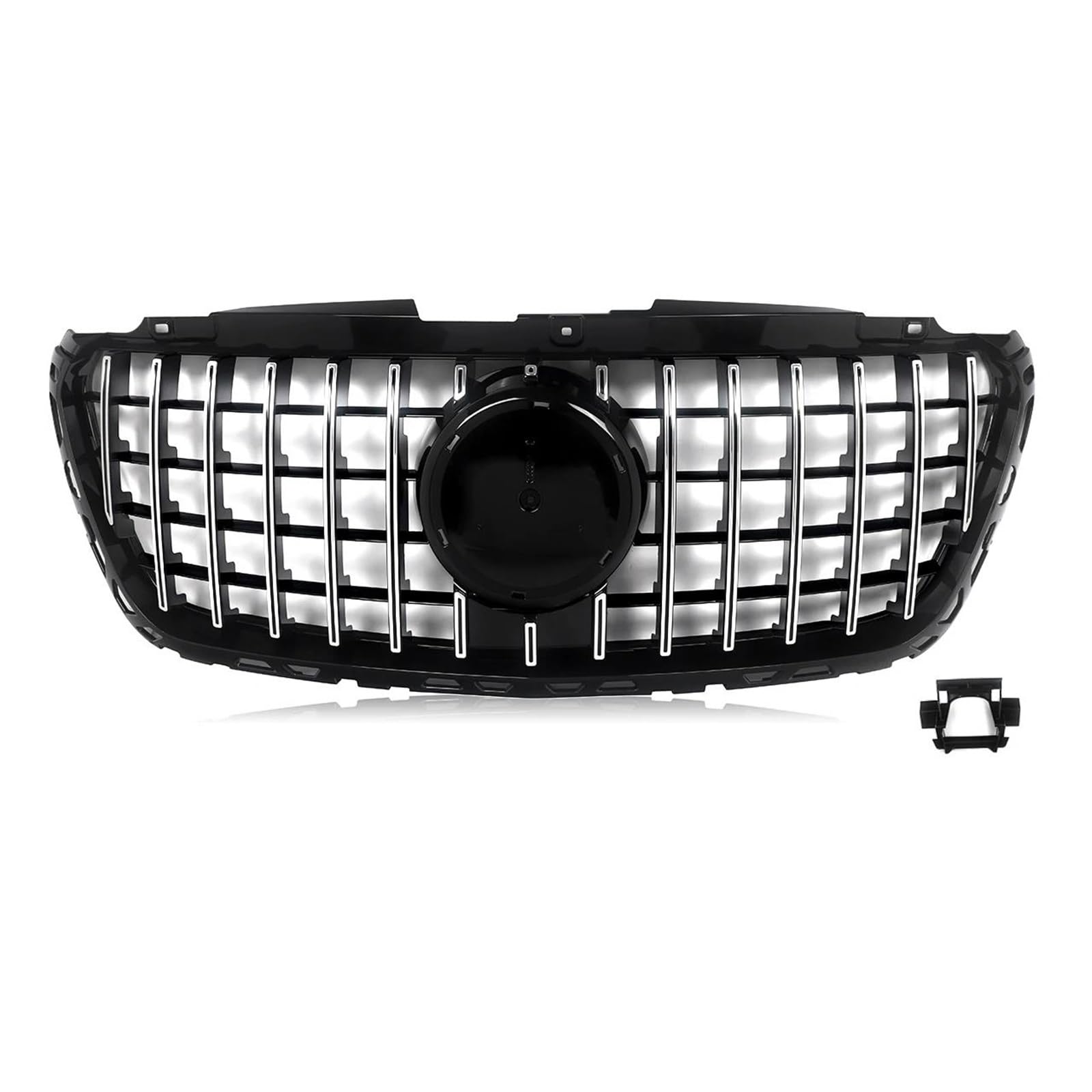 Auto Frontgrill Kühlergitter Kühlergrill Chrom Schwarz GT Stil Für Benz Für Sprinter W907 W910 2018-2019 2020 2021 2022 2023 von SPUFKGE