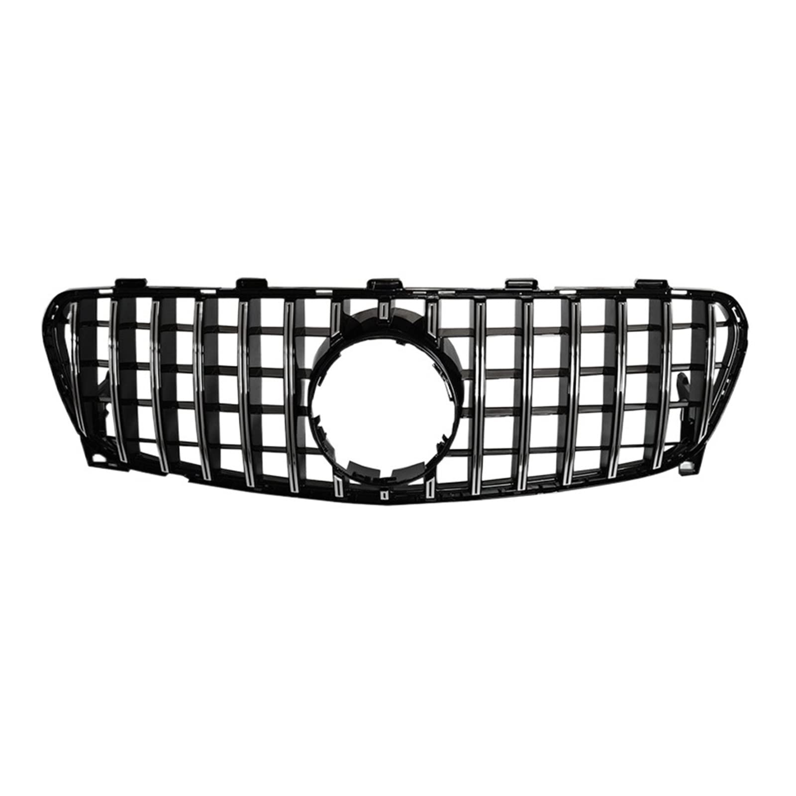 Auto Frontgrill Kühlergitter Kühlergrill Geeignet Für GLA X156 2014 2015 2016 2017 2018 2019 Gt Für GTR GLA180 GLA200 GLA250 GLA45 Für GLA Klasse Abs Mesh(2017-2019 Silver) von SPUFKGE