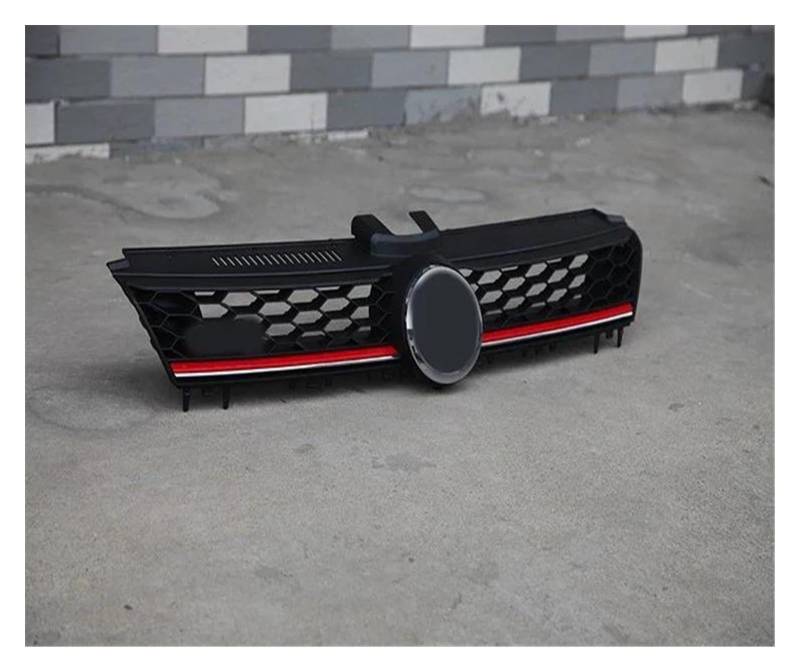 Auto Frontgrill Kühlergitter Kühlergrill Mitte Grill Waben Vermaschten Für VW Für Golf 7 MK7 2014 2015 2016 ABS Schwarz(Rot) von SPUFKGE