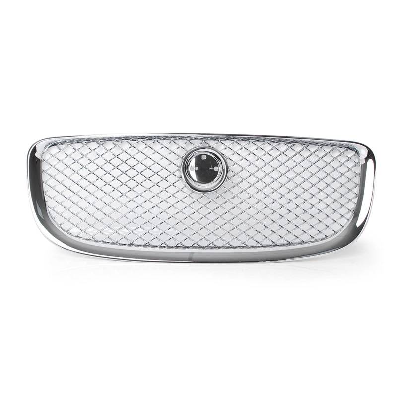 Auto Frontgrill Kühlergitter Kühlergrill Oberer Mesh-Grill Für Jaguar Für XJ 2010 2011 2012 2013 2014 2015 Auto Kühlergrill Chrom/Schwarz(Silber) von SPUFKGE